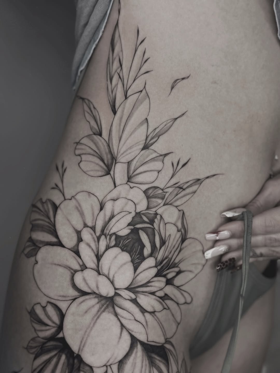 Tattoo by @alanis.ink — black_and_grey, realism