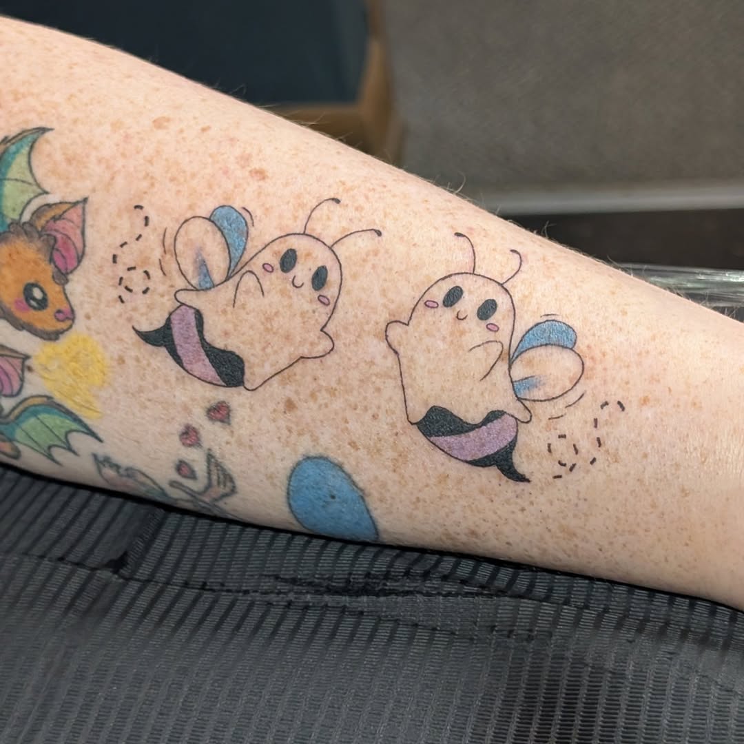 Tattoo by @sarahbean.ink — new_school, anime