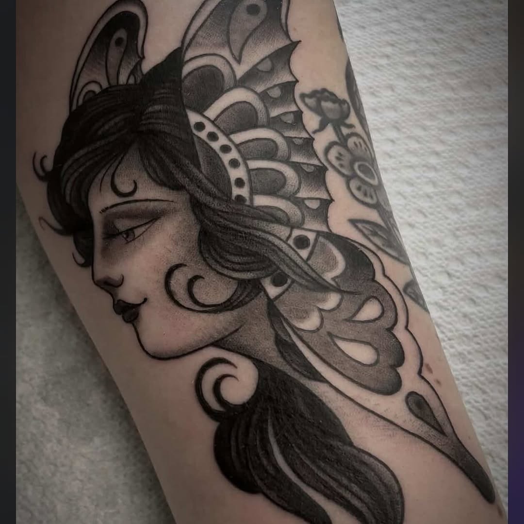 Tattoo by @patmosertattoos — neo_traditional, black_and_grey