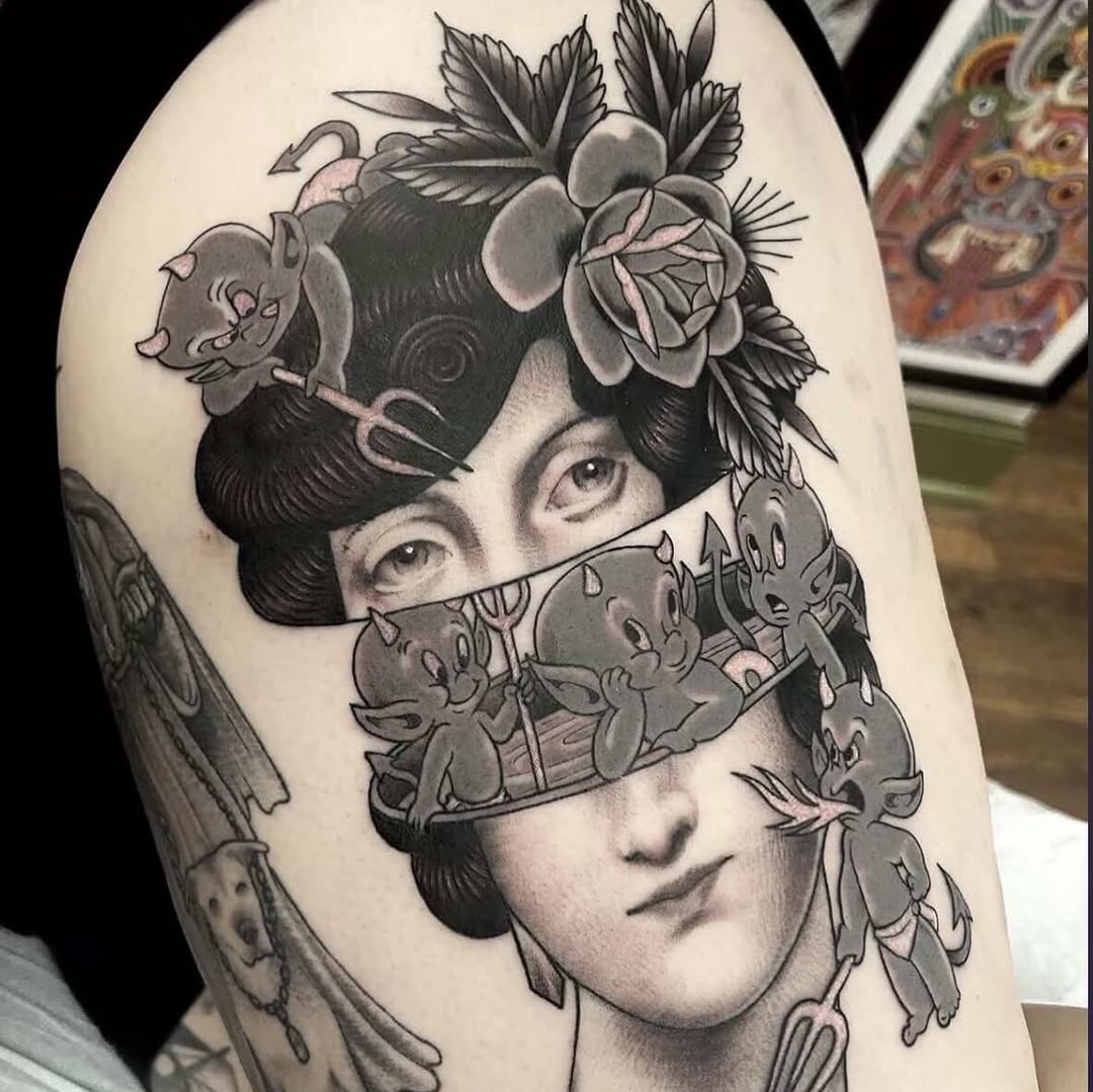 Tattoo by @patmosertattoos — black_and_grey, realism