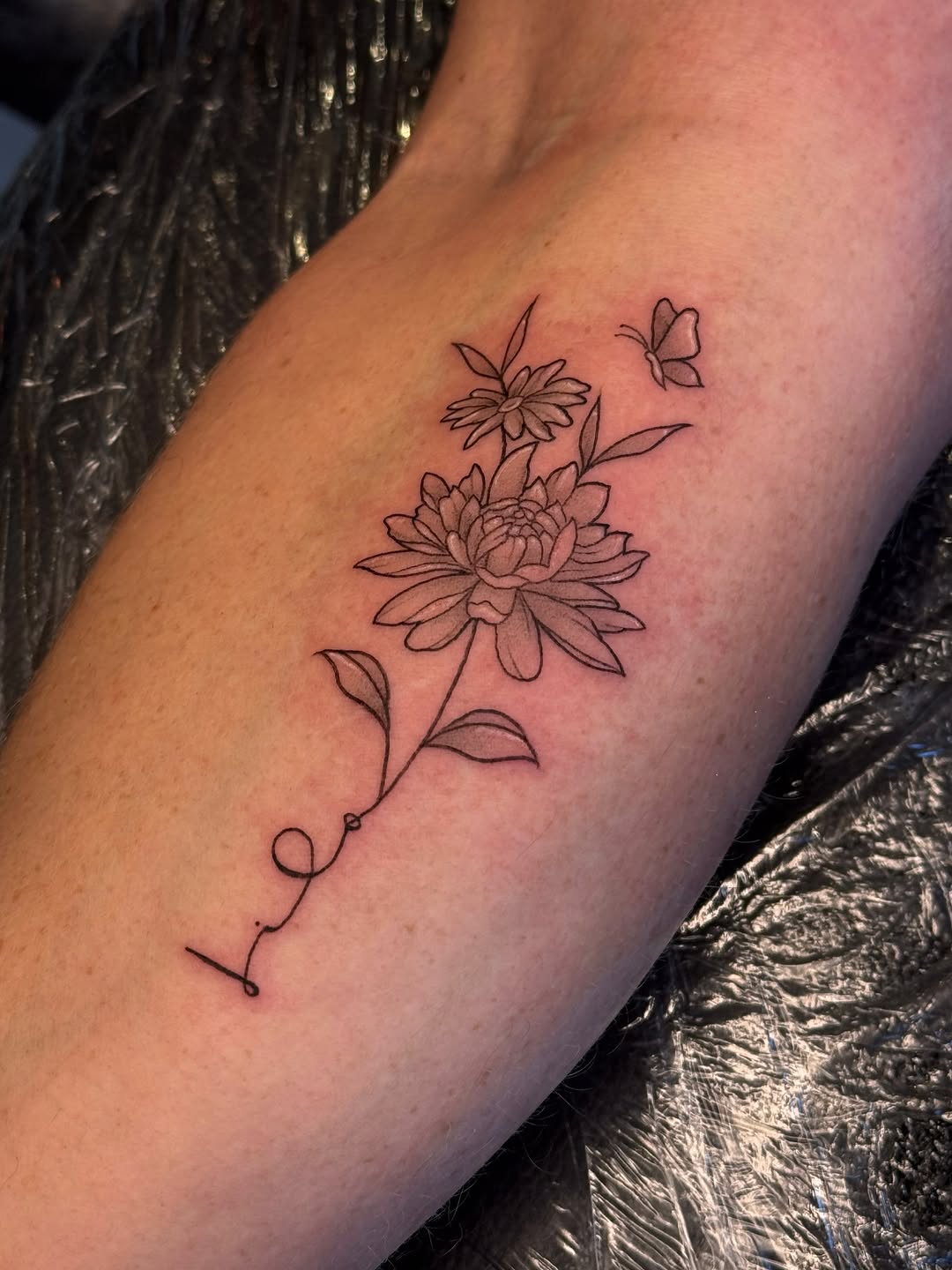 Tattoo by @inkbyleah_ โ fine_line, lettering_script