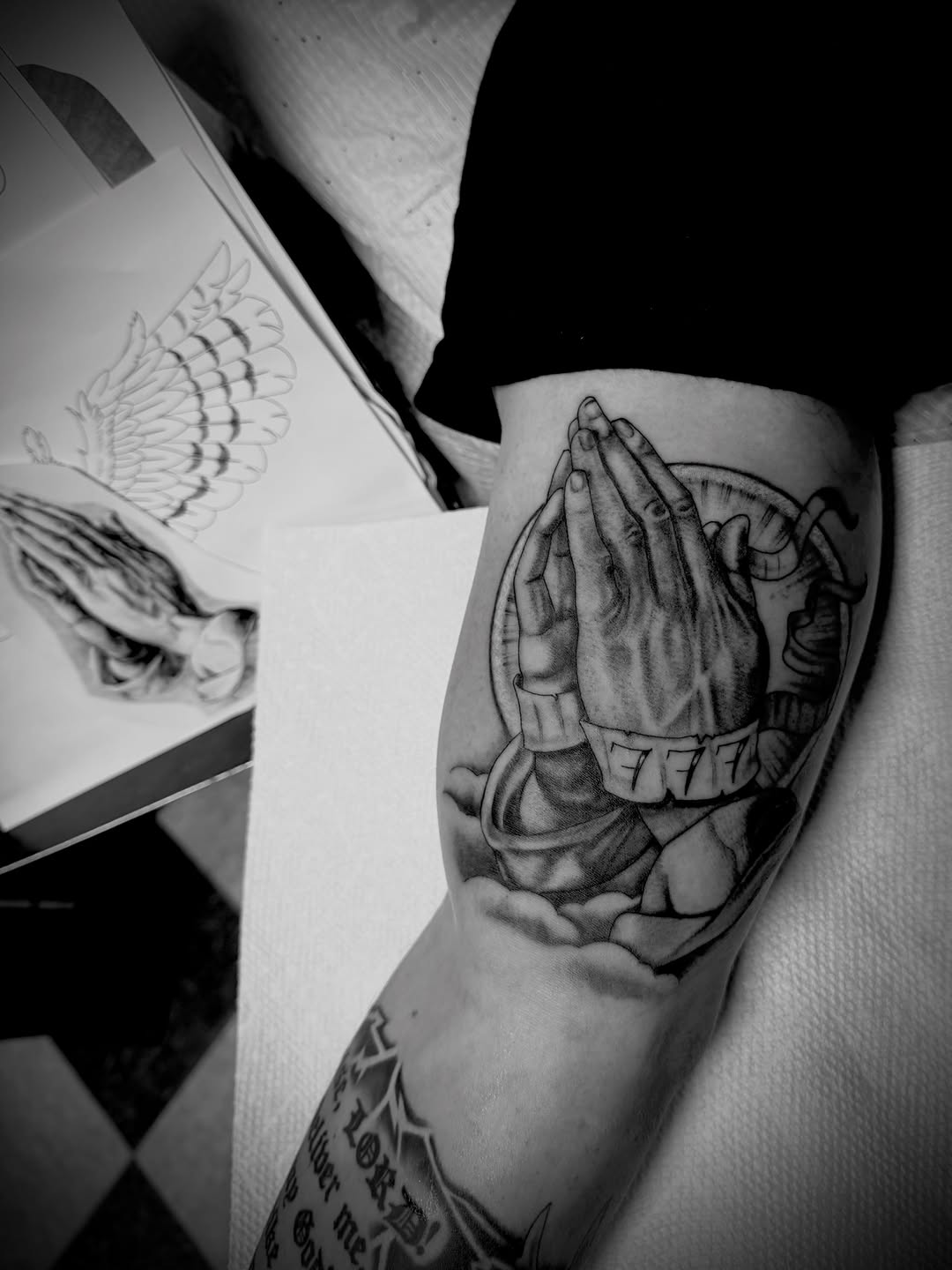 Tattoo by @jacobfinellitattoos — black_and_grey, realism