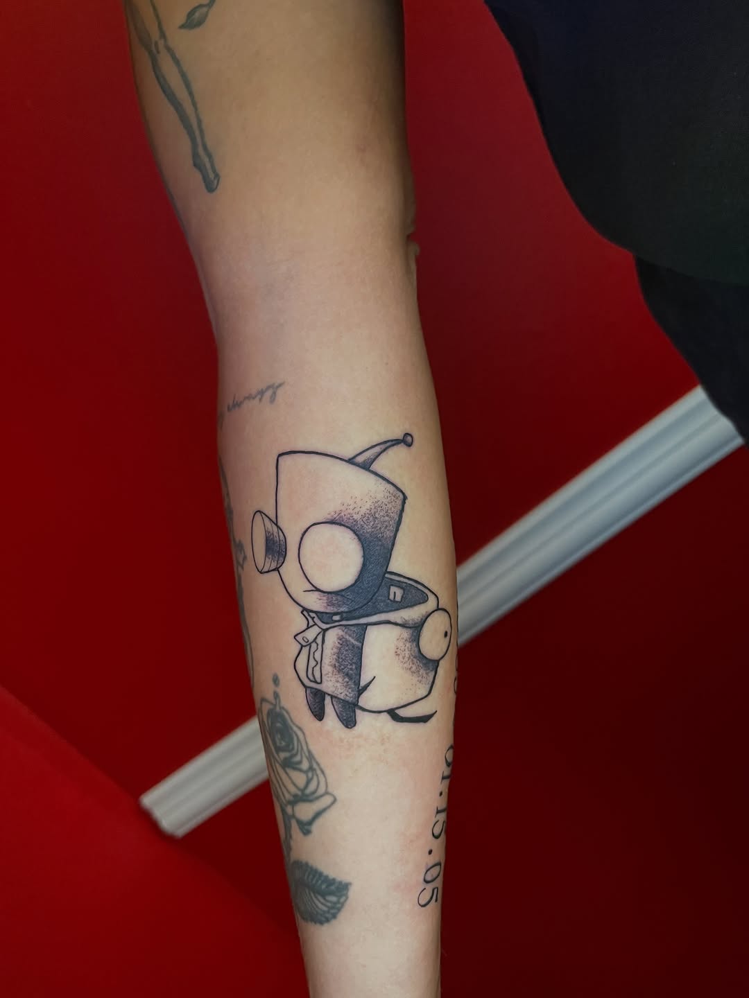 Tattoo by @saylorvaughn.ink — black_and_grey, anime