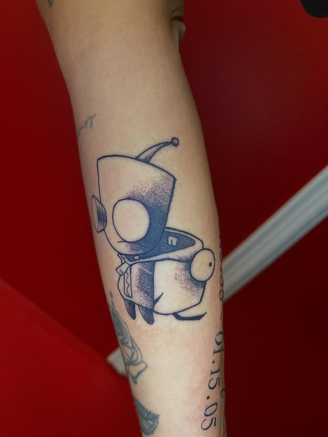 Tattoo by @saylorvaughn.ink — anime, black_and_grey