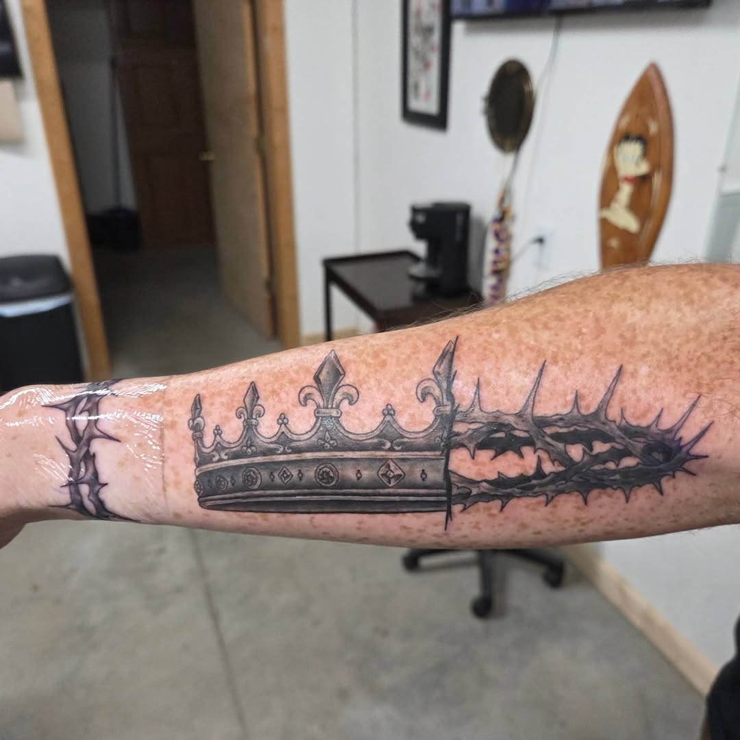 Tattoo by @tatshalverson — black_and_grey, realism