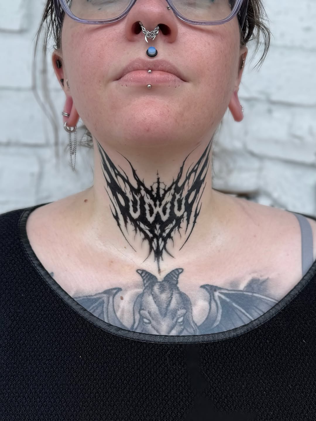 Tattoo by @call.me_d.addie — blackwork, lettering_script