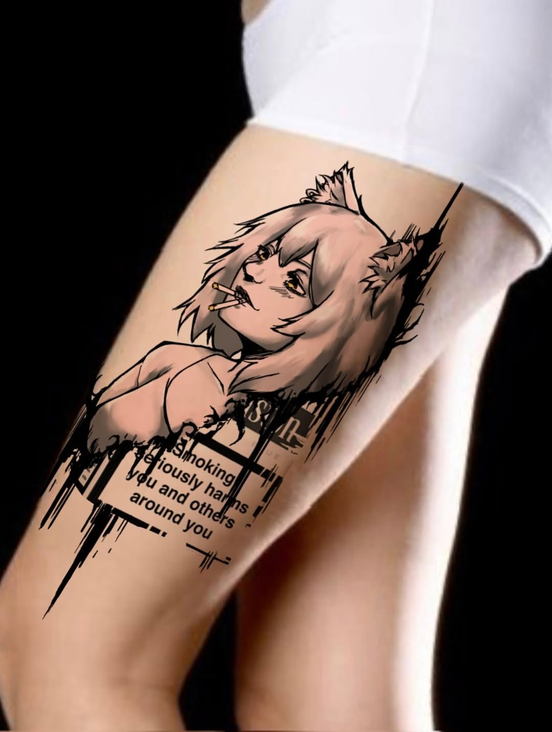 Tattoo by @marcisxo.ink β anime, trash_polka