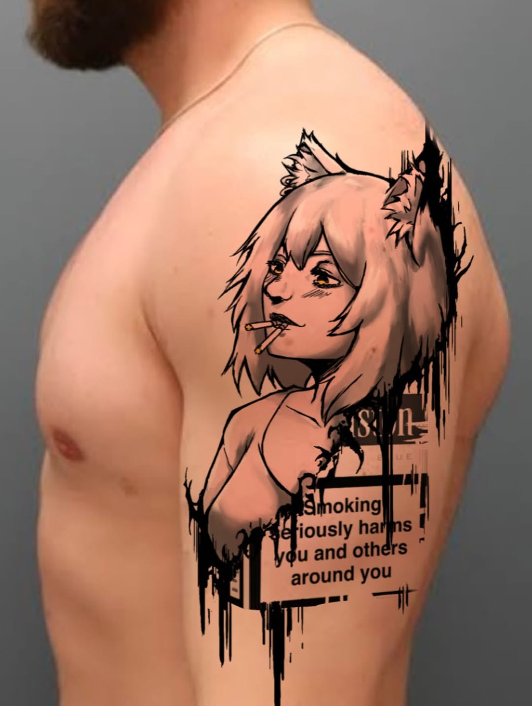 Tattoo by @marcisxo.ink β anime, trash_polka