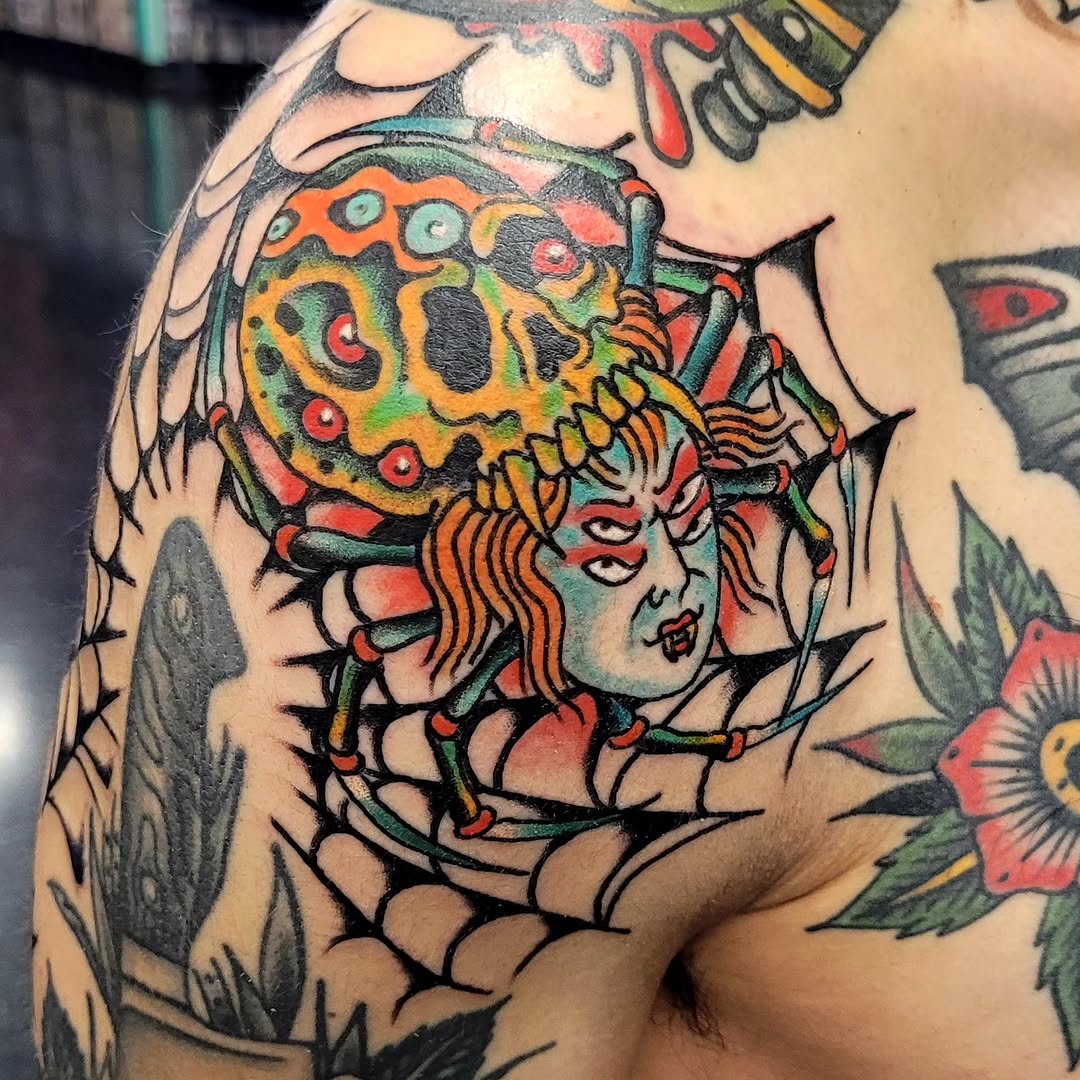 Tattoo by @werexwolf — american_traditional, neo_traditional