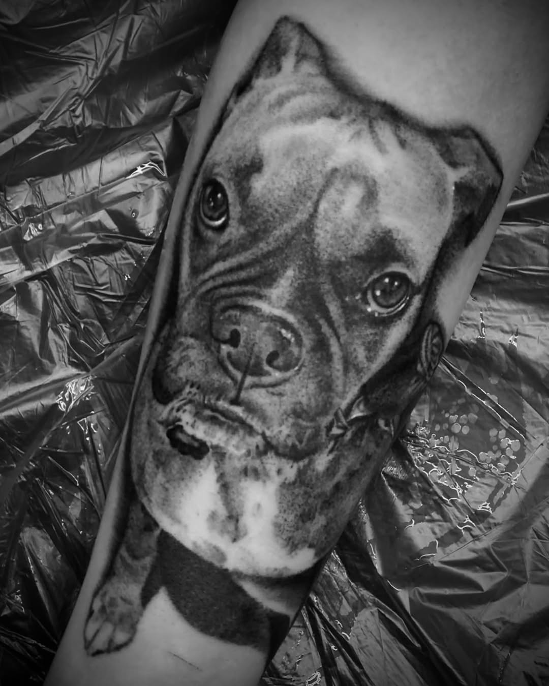 Tattoo by @bigstevelewis — realism, black_and_grey