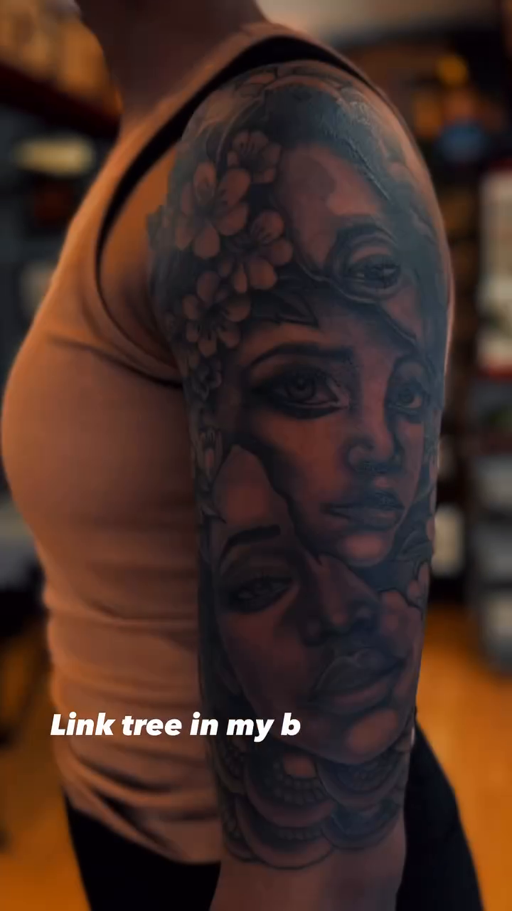 Tattoo by @brianhutflies — black_and_grey, realism