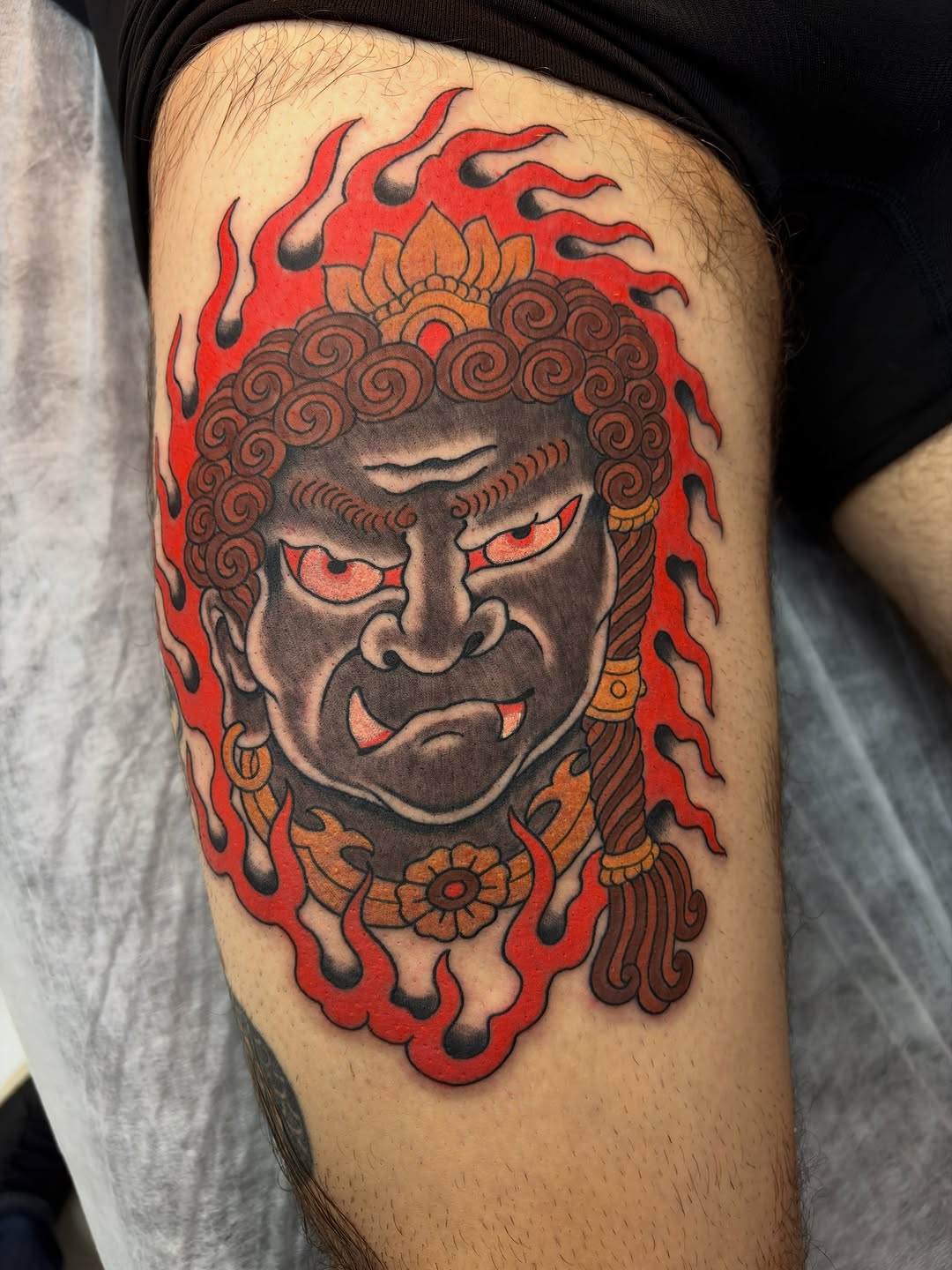 Tattoo by @naganumatattoo — japanese_irezumi, black_and_grey