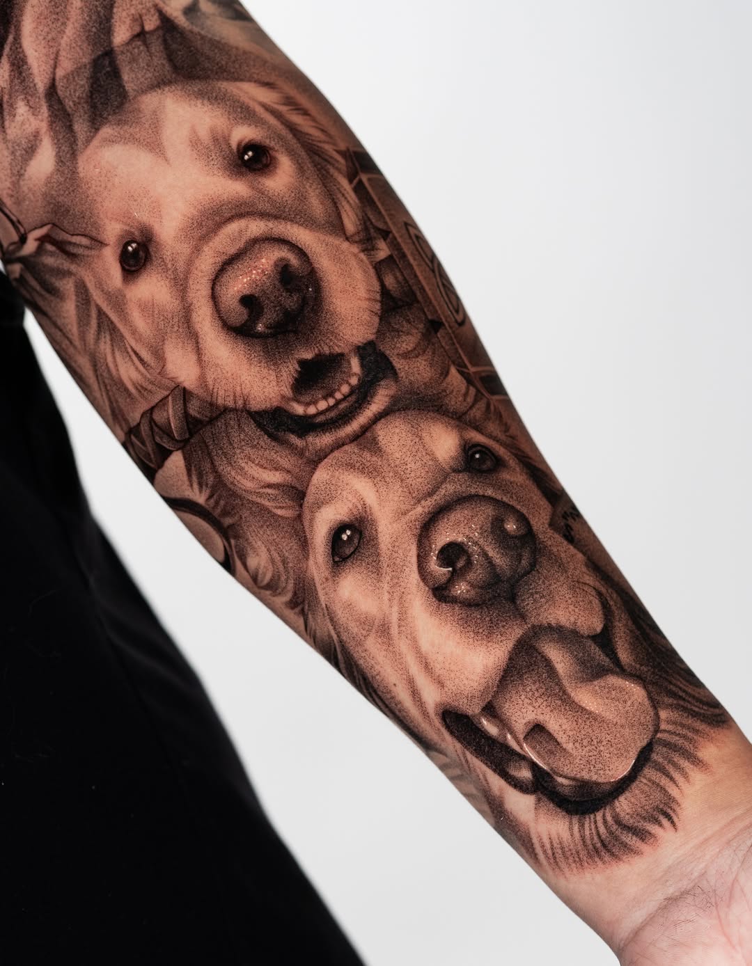 Tattoo by @jonlaflore — realism, dotwork