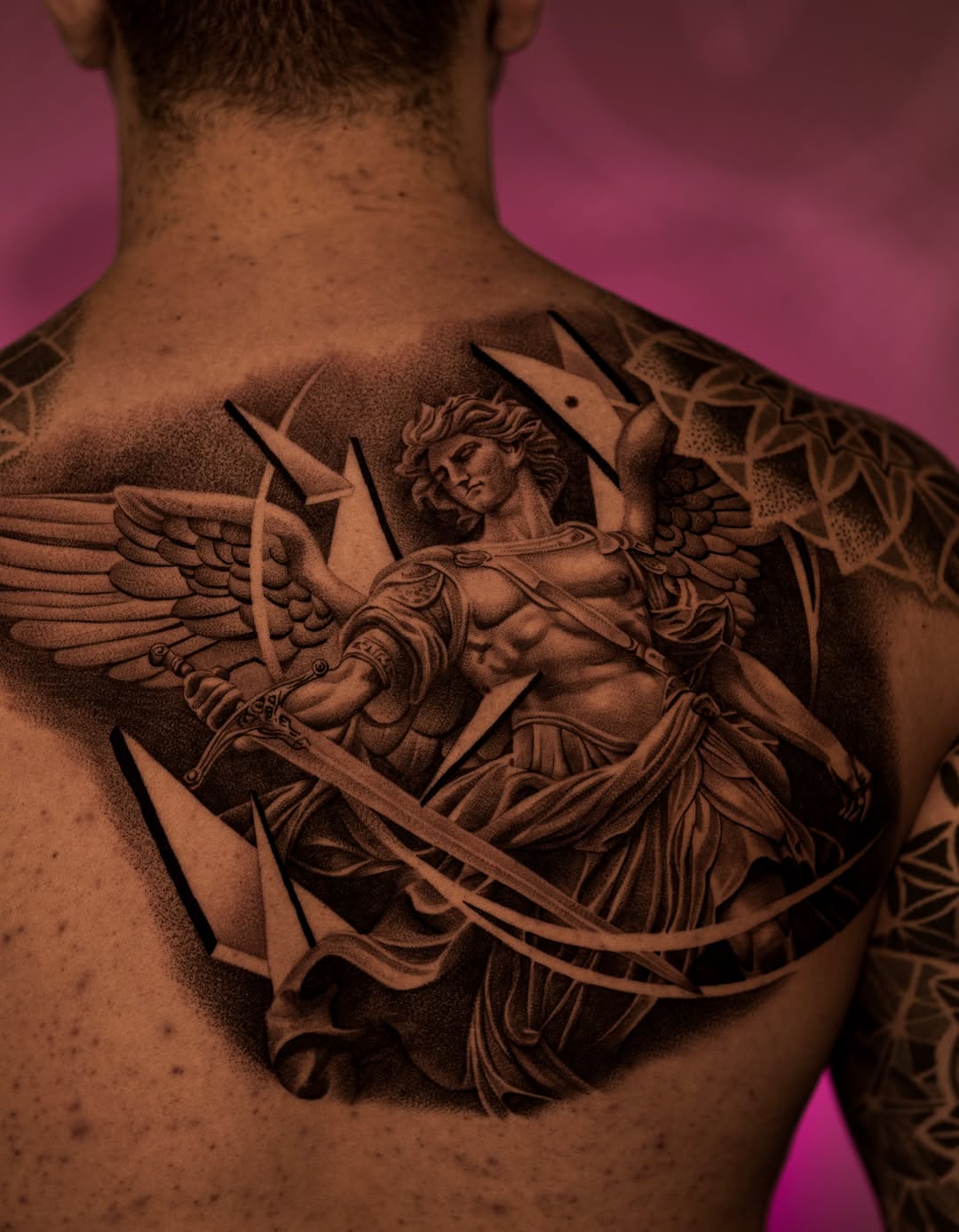 Tattoo by @jonlaflore — black_and_grey, realism