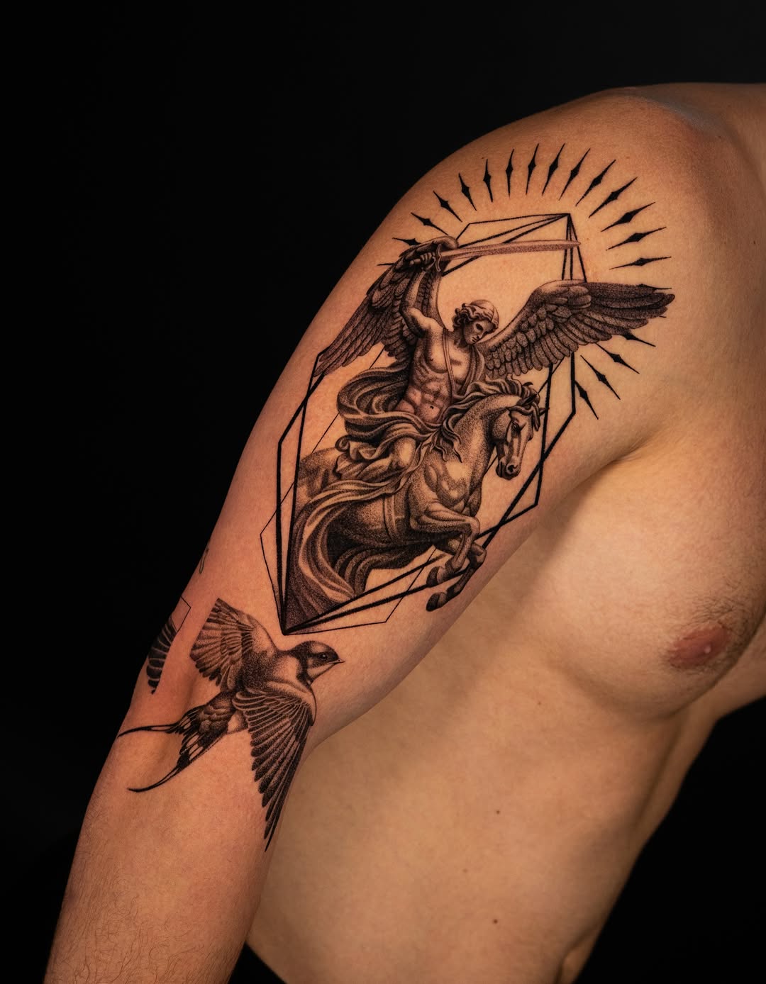 Tattoo by @jonlaflore — realism, black_and_grey