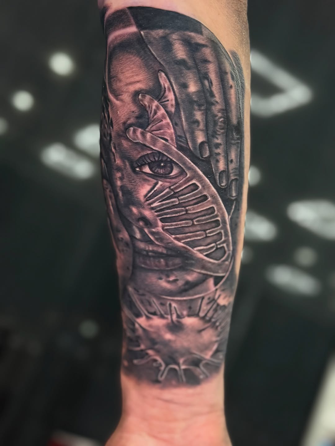 Tattoo by @tattoosbybatch — realism, black_and_grey
