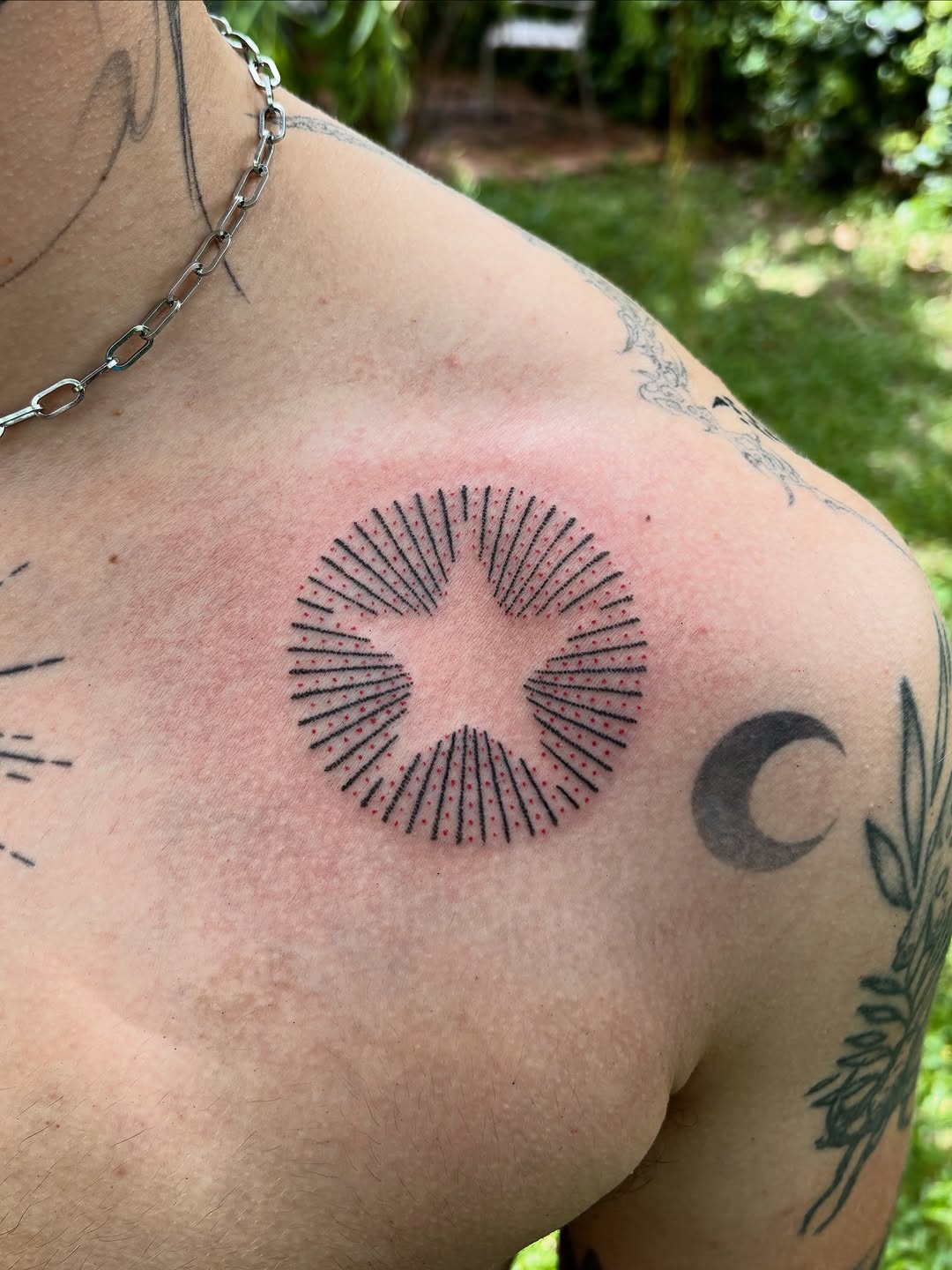 Tattoo by @aaaaaaaayotime — geometric, dotwork