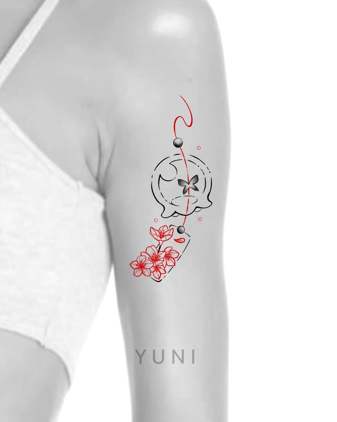 Tattoo by @yuni_tattooer β fine_line, minimalist