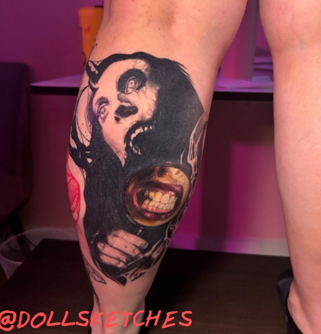 Tattoo by @skaikattcxart — realism, dark_realism