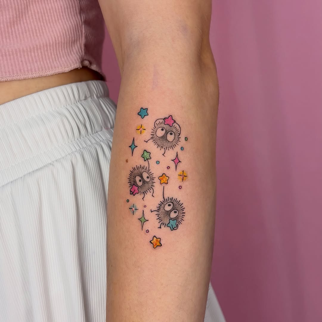 Tattoo by @maemoon.tattoo β anime, fine_line