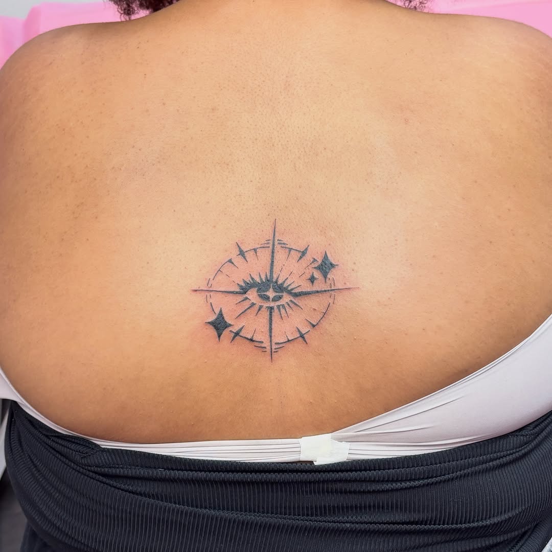 Tattoo by @maemoon.tattoo β fine_line, black_and_grey