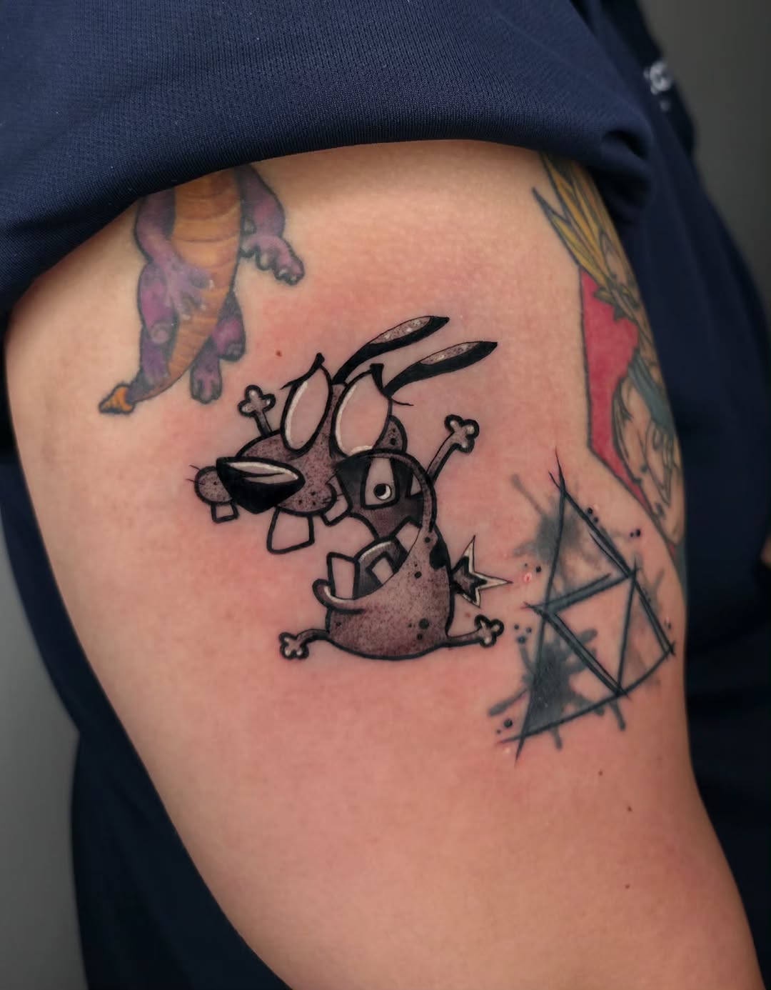 Tattoo by @emogirltattoo — new_school, black_and_grey