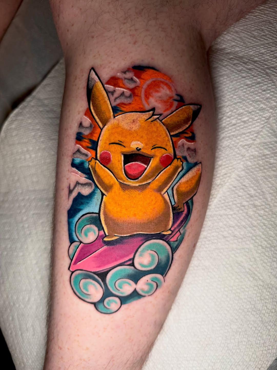 Tattoo by @robertsmithfl — new_school, anime