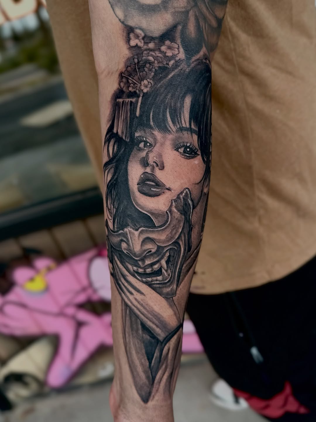 Tattoo by @mathildy — realism, japanese_irezumi