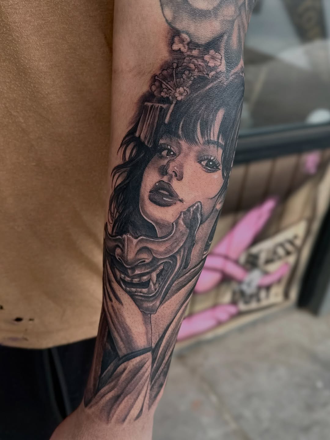 Tattoo by @mathildy — black_and_grey, realism
