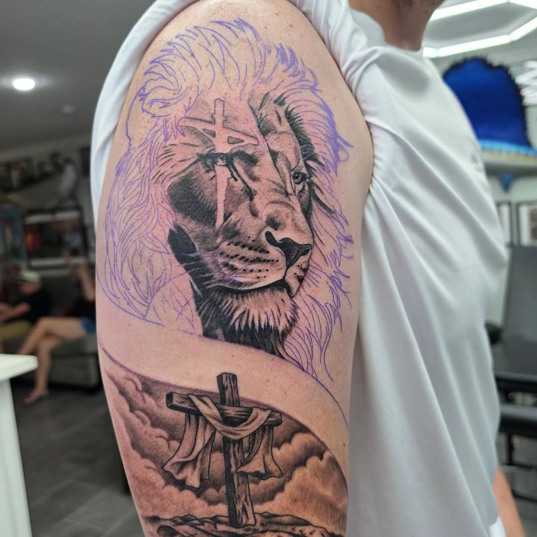 Tattoo by @tattoosbyjstar — realism, black_and_grey