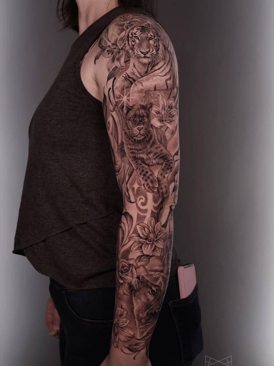 Tattoo by @mani.art.ne — realism, black_and_grey