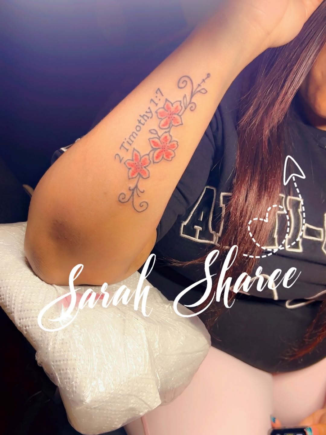 Tattoo by @sarahsshop822 — fine_line, lettering_script