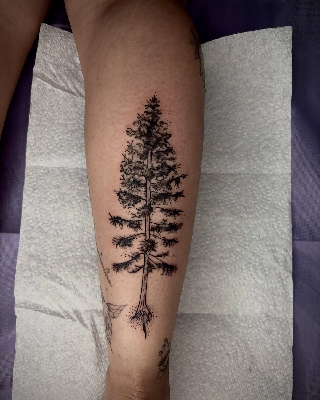 Tattoo by @destiney.tattoos — fine_line, black_and_grey