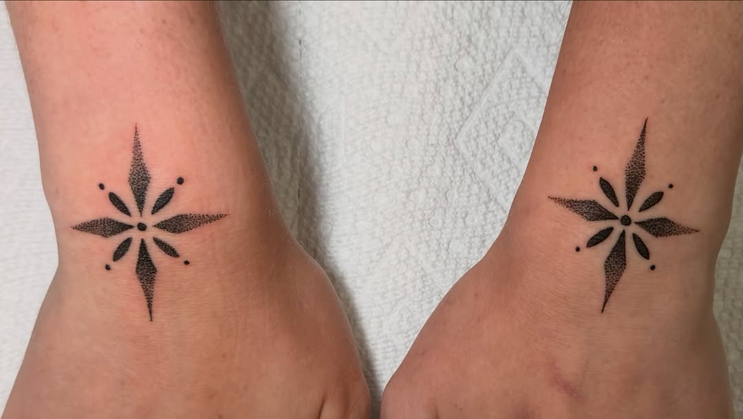 Tattoo by @oddratink โ dotwork, minimalist