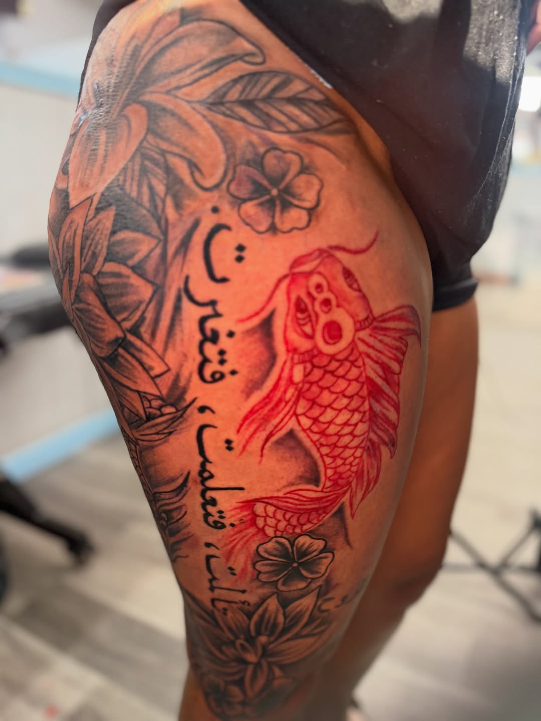 Tattoo by @inkbyjaee — lettering_script, japanese_irezumi