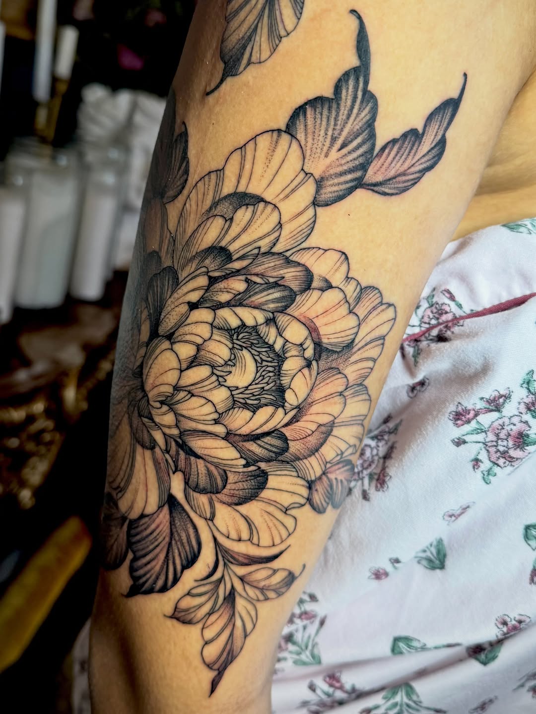 Tattoo by @uncommoncreature — japanese_irezumi, black_and_grey