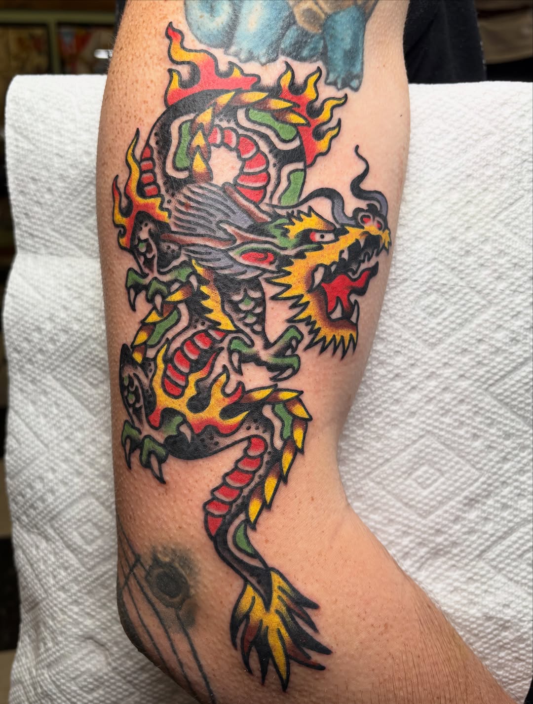 Tattoo by @andrewsilvatattoo — american_traditional, japanese_irezumi