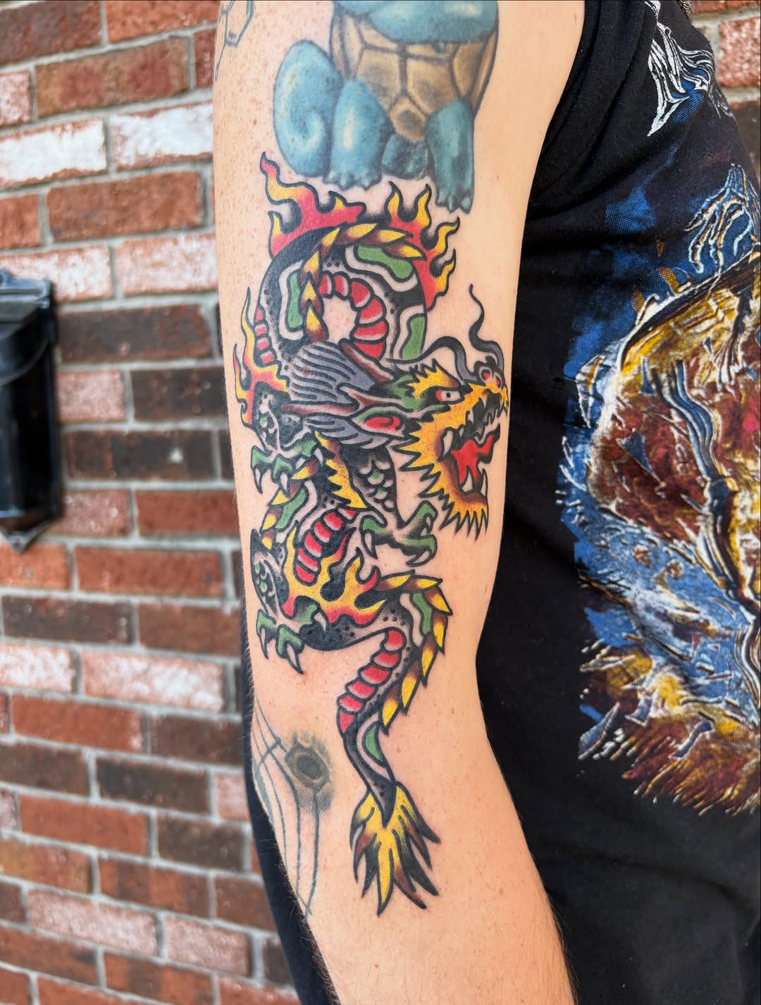 Tattoo by @andrewsilvatattoo — american_traditional, japanese_irezumi