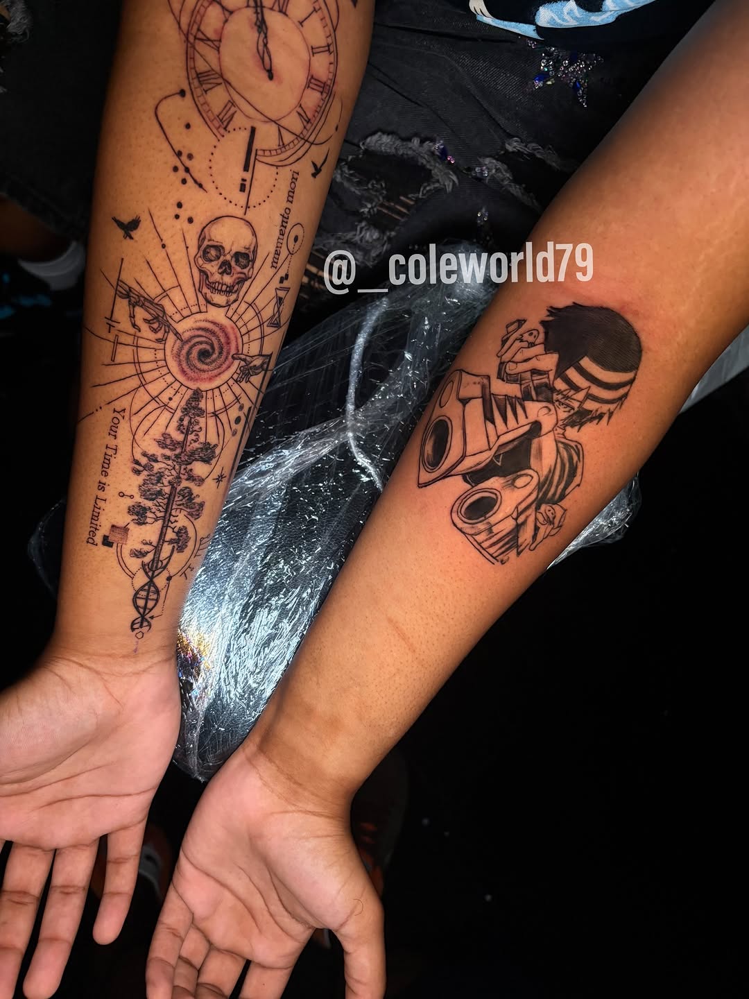 Tattoo by @_coleworld79 — fine_line, black_and_grey