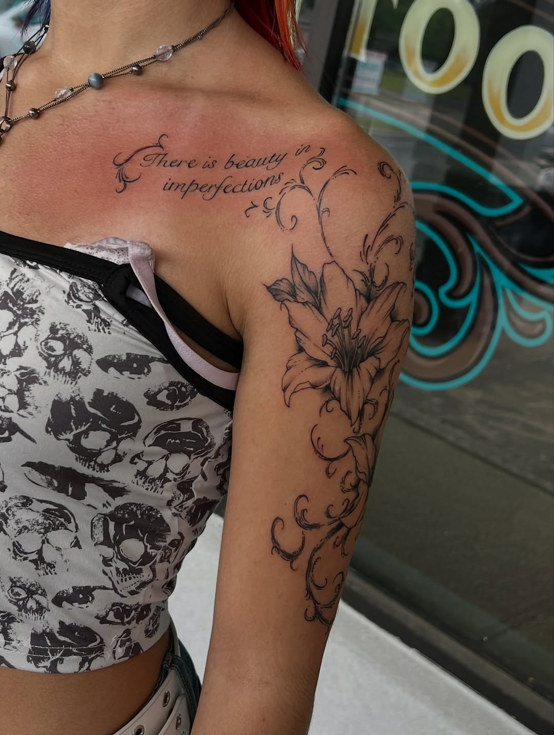 Tattoo by @calliecattats — lettering_script, fine_line
