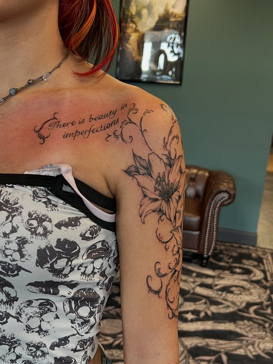 Tattoo by @calliecattats — lettering_script, fine_line