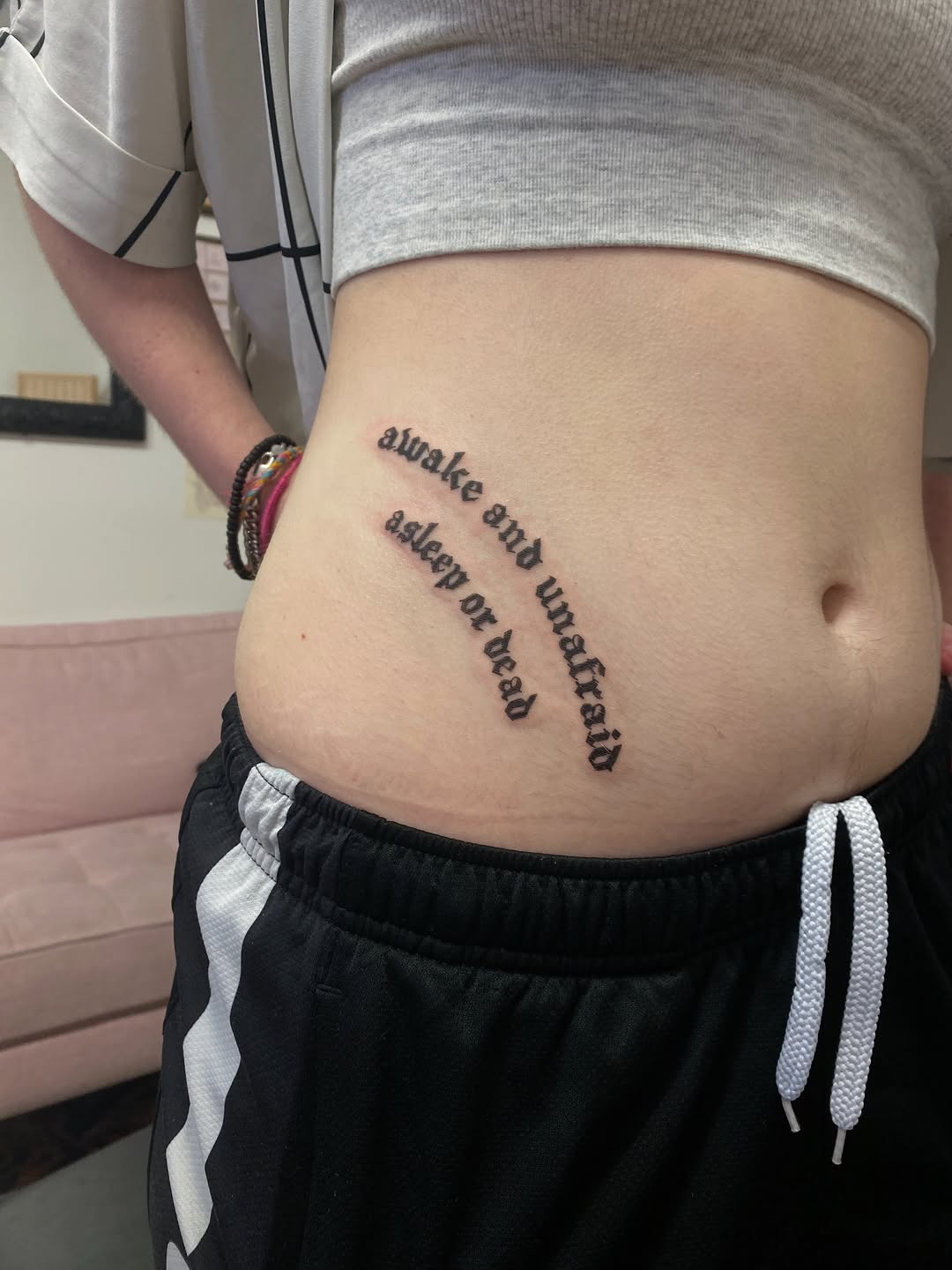 Tattoo by @spitfiregorltattoos — lettering_script