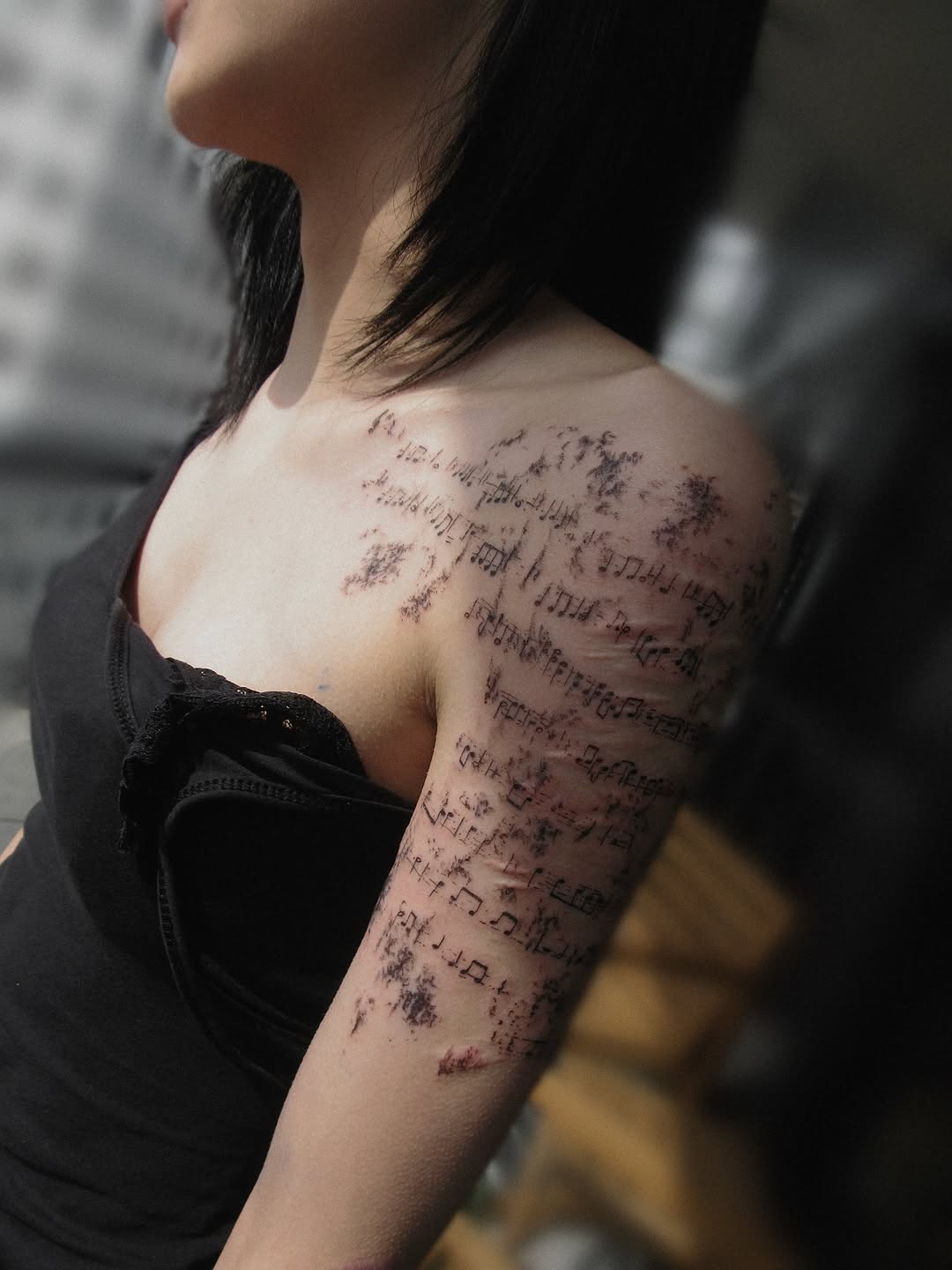 Tattoo by @sacer________ — lettering_script, black_and_grey