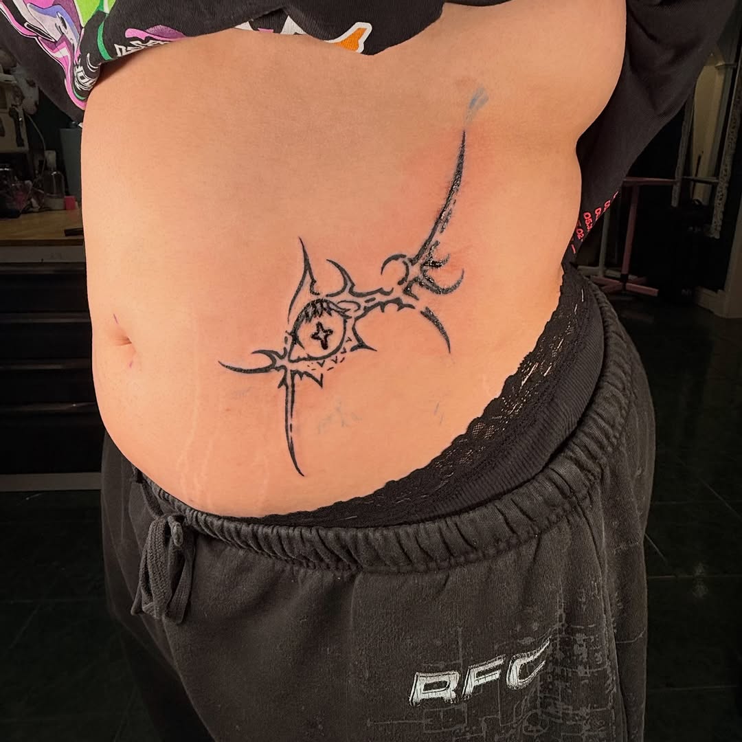 Tattoo by @vampirink.squid โ blackwork, ornamental