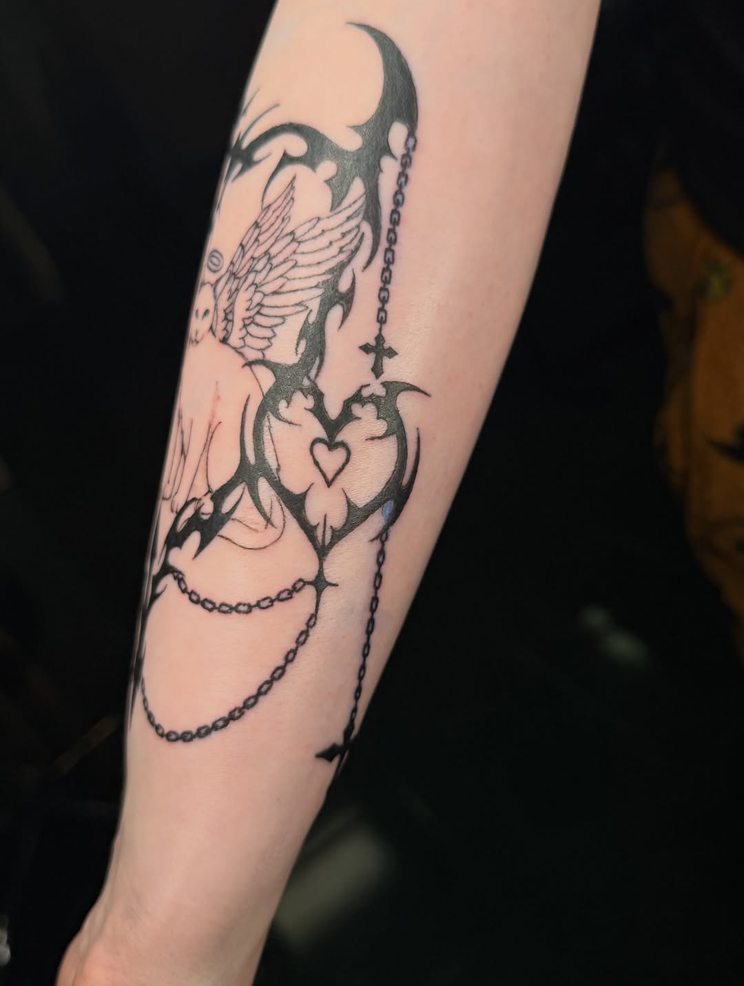 Tattoo by @vampirink.squid โ blackwork, ornamental