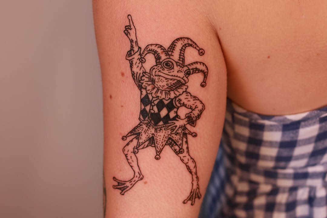 Tattoo by @chickpeatattoos — illustrative