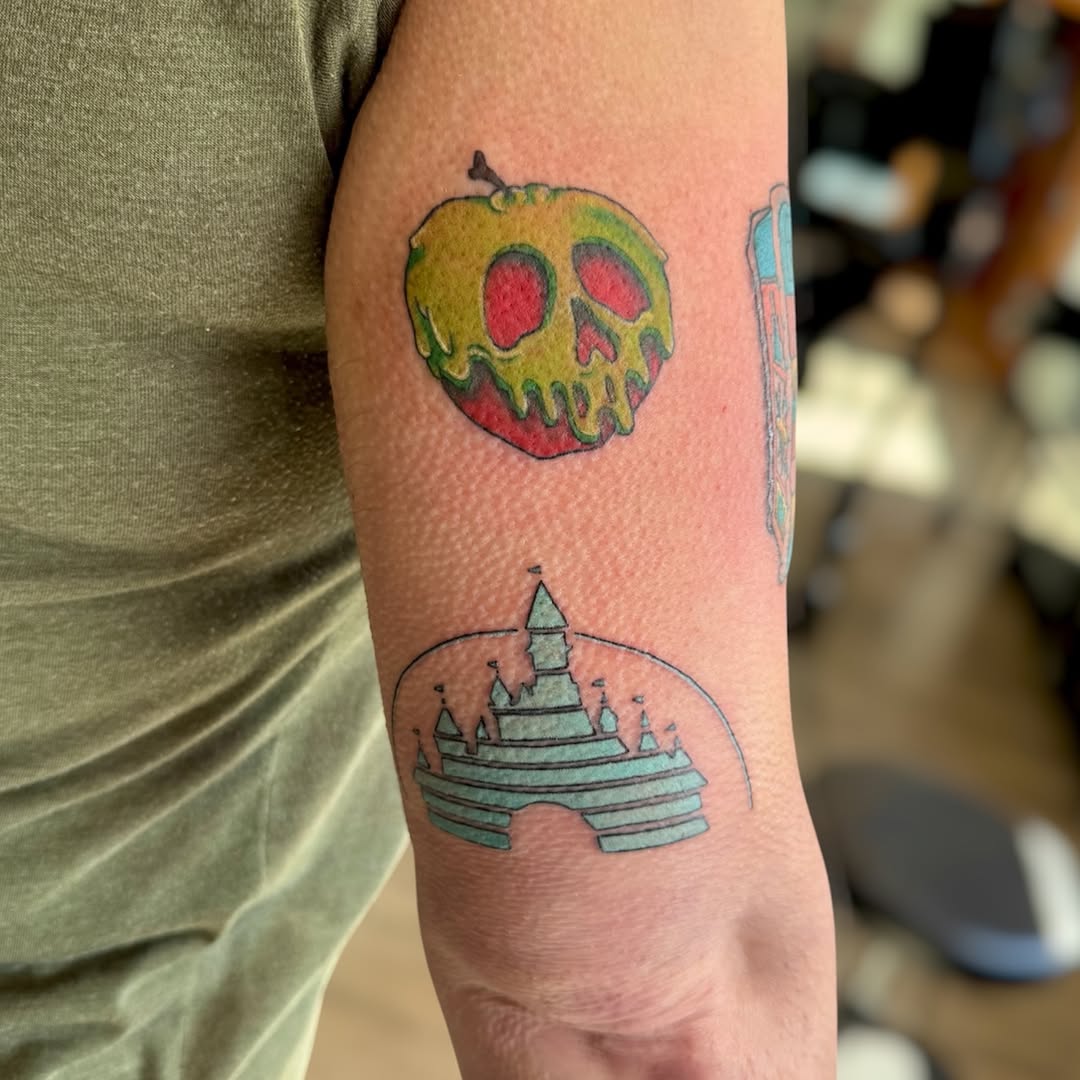 Tattoo by @disnerdtattoo — new_school, illustrative