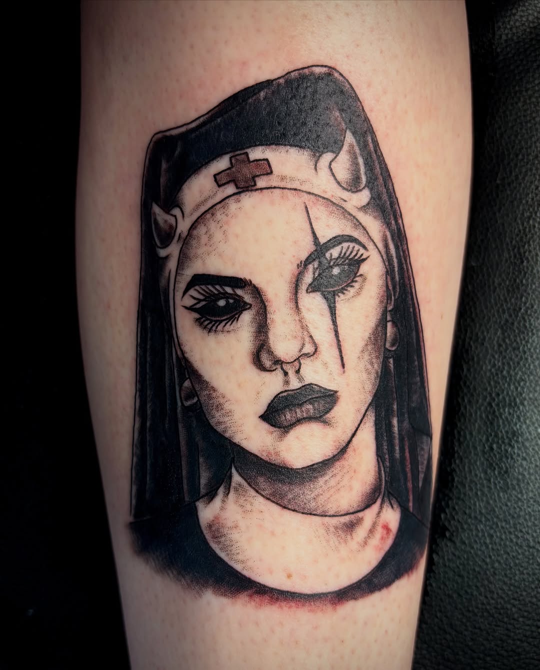 Tattoo by @reidiculous_tattoos โ black_and_grey, dark_realism