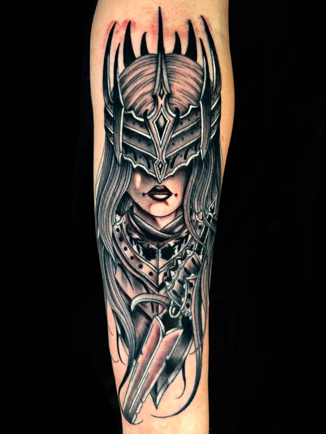 Tattoo by @trentonhtattoos โ dark_realism, black_and_grey