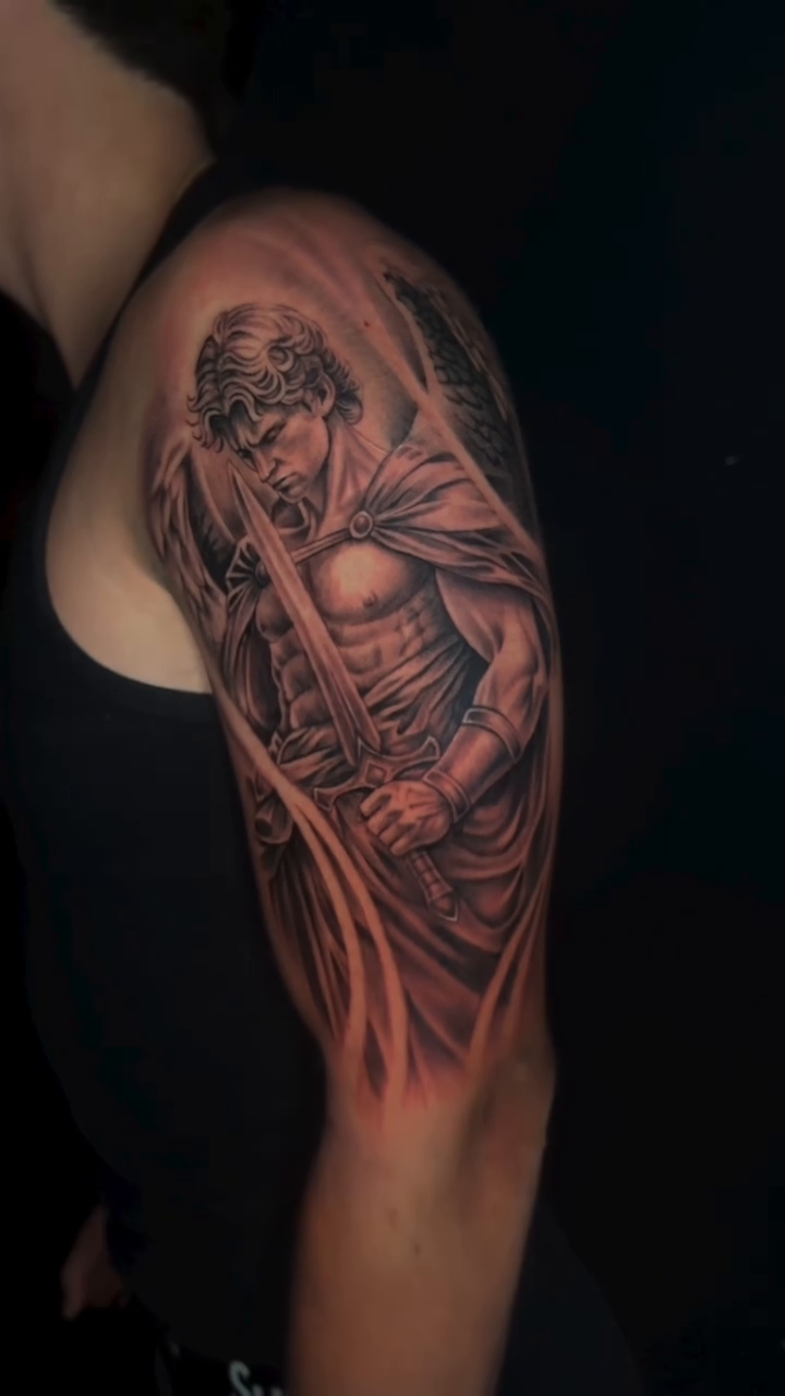 Tattoo by @angelaazuree — realism, black_and_grey